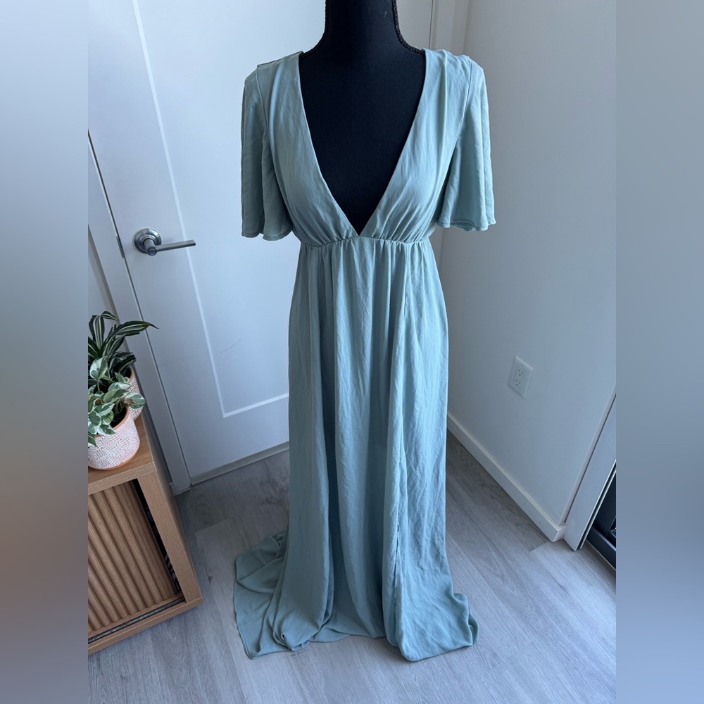 Show Me Your MuMu Light Blue Maxi Dress
